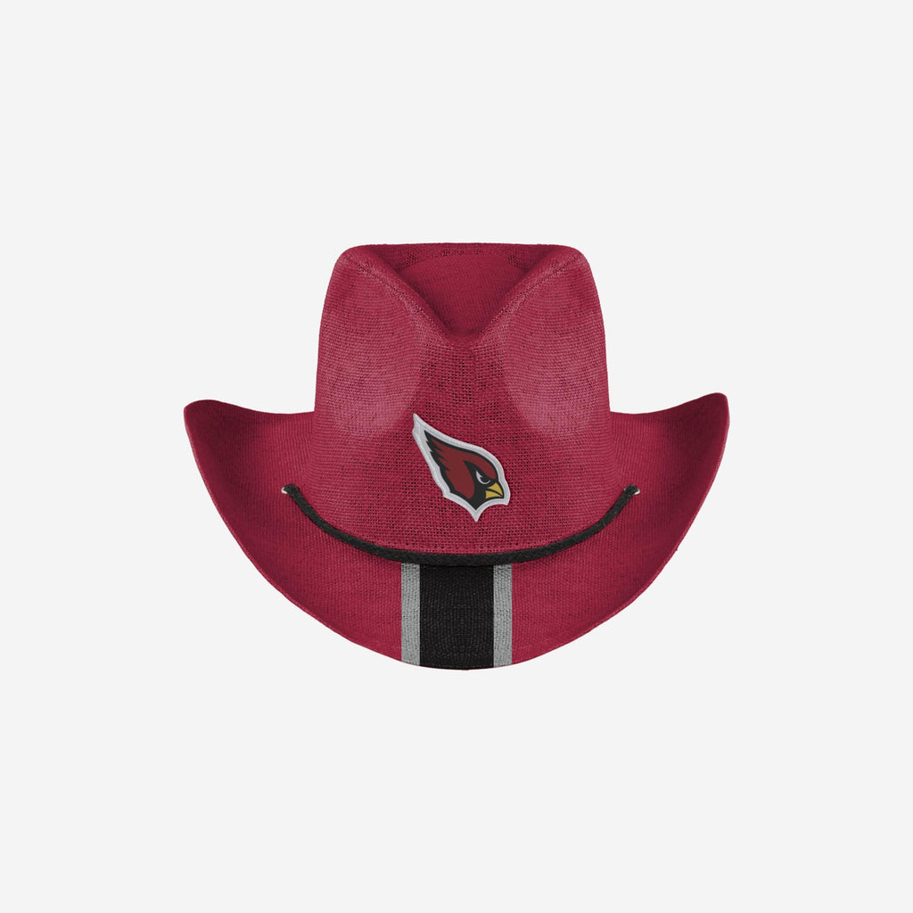 Arizona Cardinals Team Stripe Cowboy Hat FOCO - FOCO.com