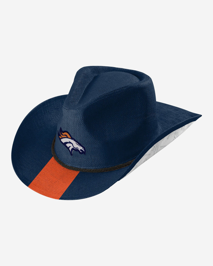 Denver Broncos Team Stripe Cowboy Hat FOCO - FOCO.com