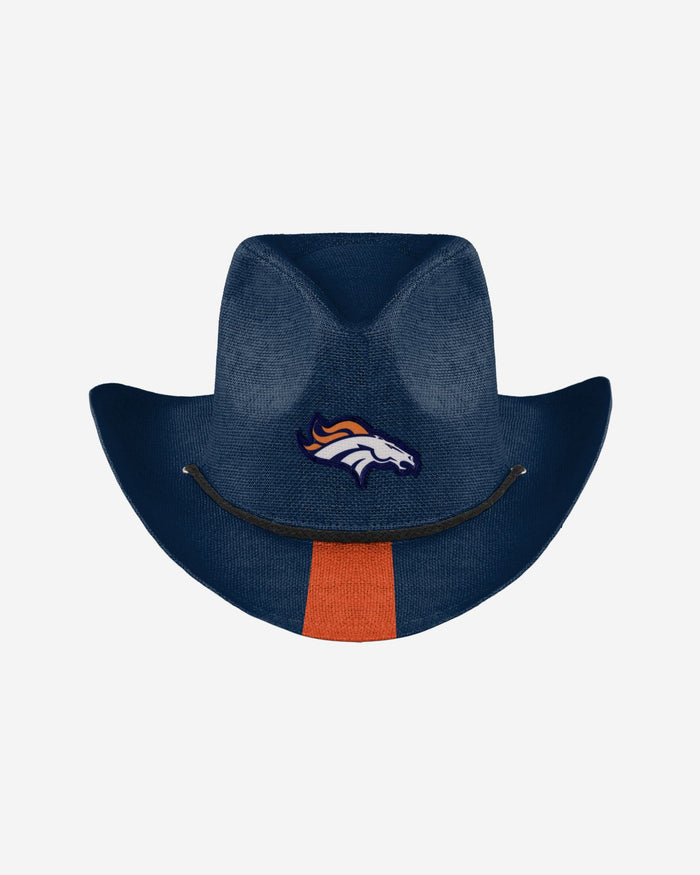 Denver Broncos Team Stripe Cowboy Hat FOCO - FOCO.com