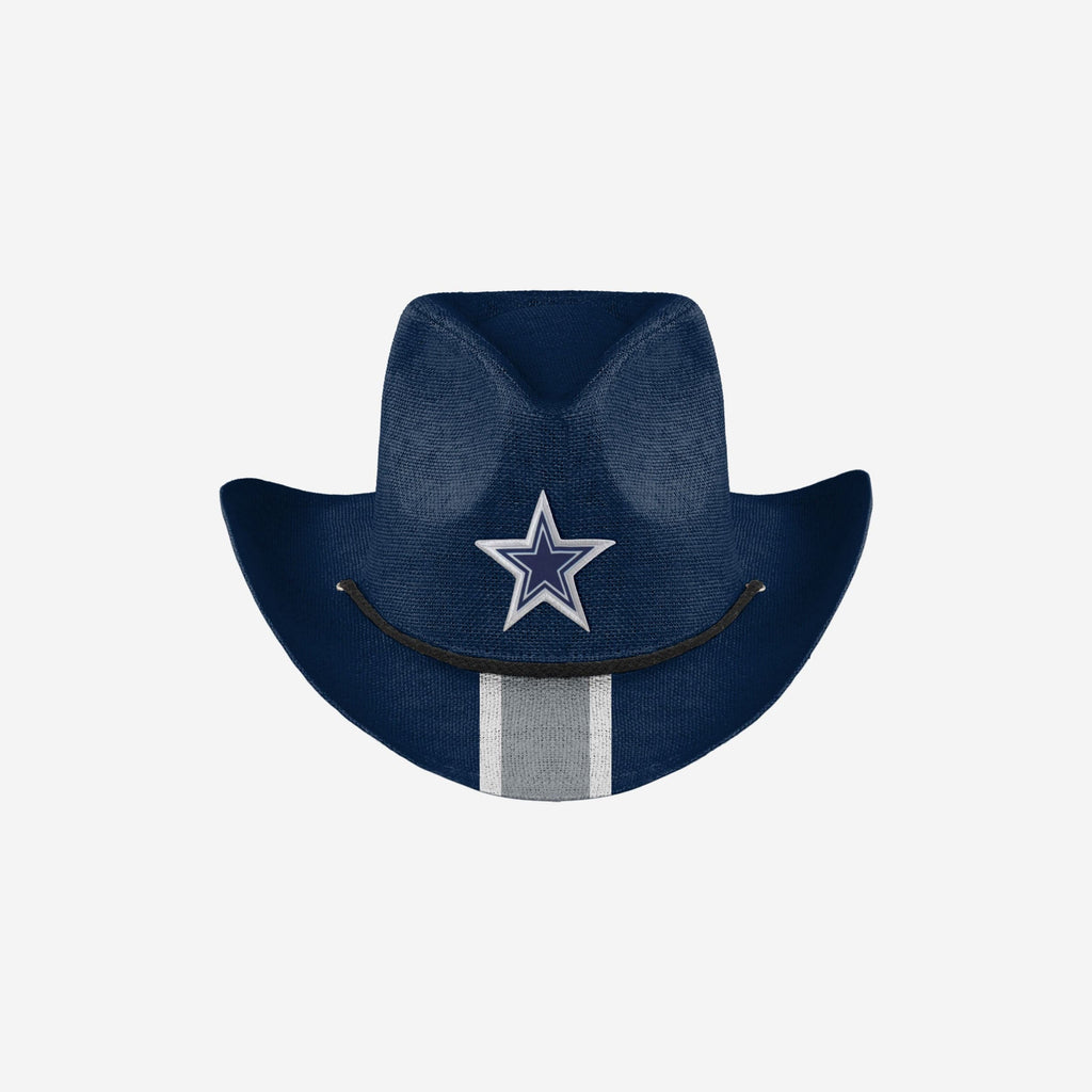 Dallas Cowboys Team Stripe Cowboy Hat FOCO - FOCO.com