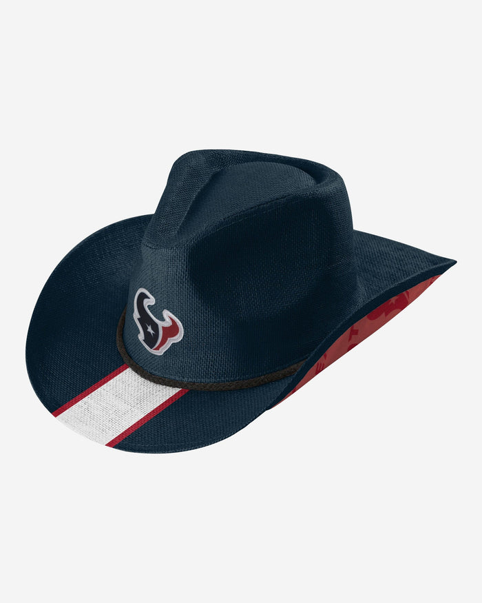 Houston Texans Team Stripe Cowboy Hat FOCO - FOCO.com