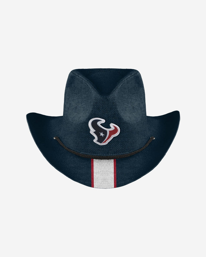 Houston Texans Team Stripe Cowboy Hat FOCO - FOCO.com