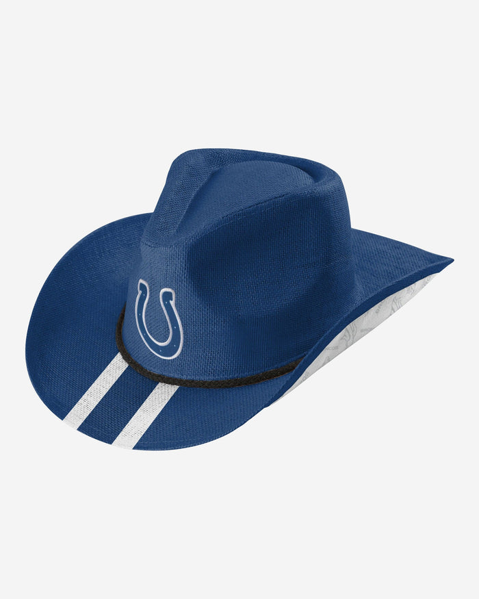 Indianapolis Colts Team Stripe Cowboy Hat FOCO - FOCO.com