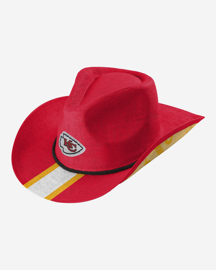 Kansas City Chiefs Team Stripe Cowboy Hat FOCO - FOCO.com