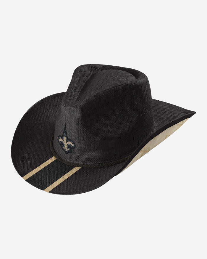 New Orleans Saints Team Stripe Cowboy Hat FOCO - FOCO.com