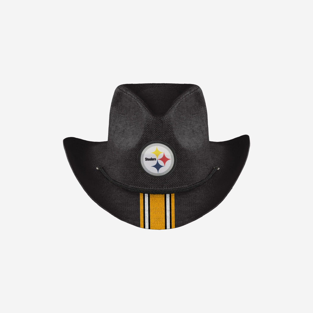 Pittsburgh Steelers Team Stripe Cowboy Hat FOCO - FOCO.com