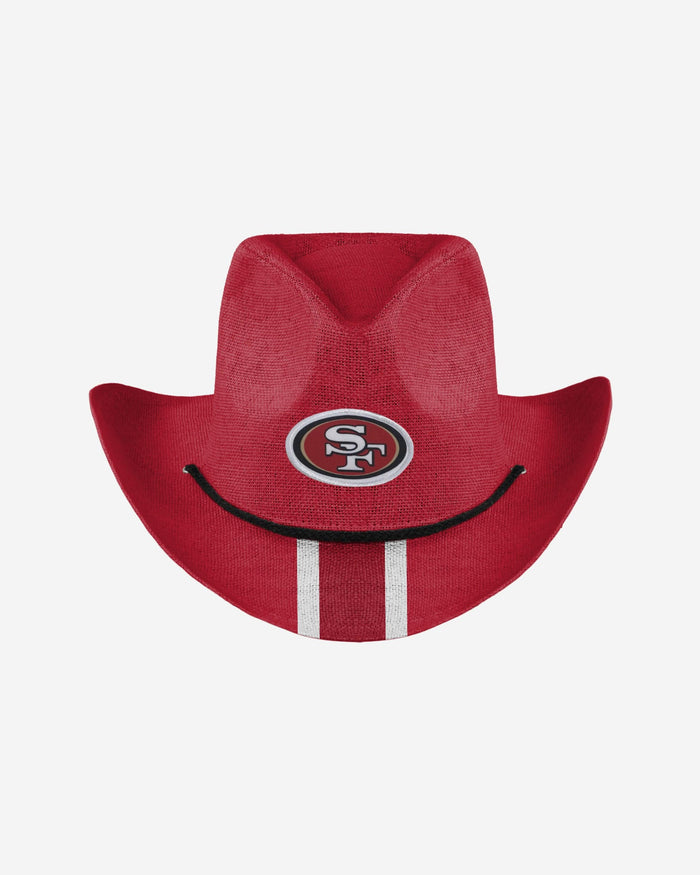 San Francisco 49ers Team Stripe Cowboy Hat FOCO - FOCO.com