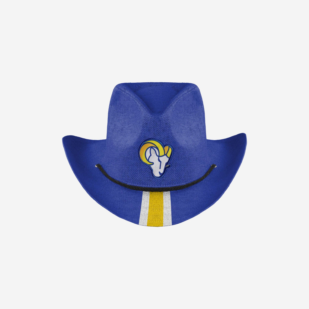 Los Angeles Rams Team Stripe Cowboy Hat FOCO - FOCO.com