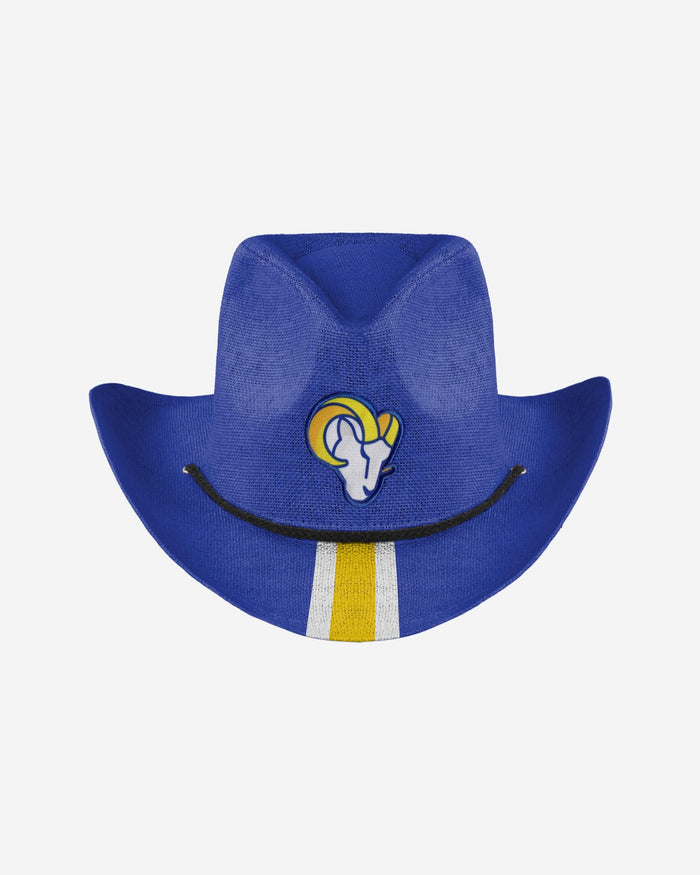 Los Angeles Rams Team Stripe Cowboy Hat FOCO - FOCO.com