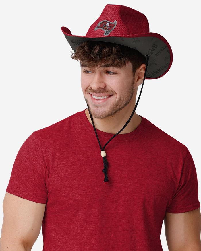 Tampa Bay Buccaneers Team Stripe Cowboy Hat FOCO - FOCO.com