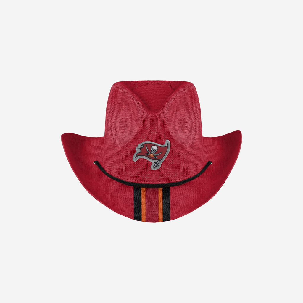 Tampa Bay Buccaneers Team Stripe Cowboy Hat FOCO - FOCO.com