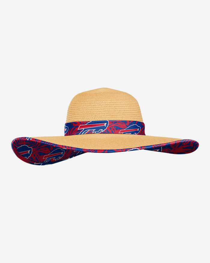 Buffalo Bills Womens Floral Straw Hat FOCO - FOCO.com