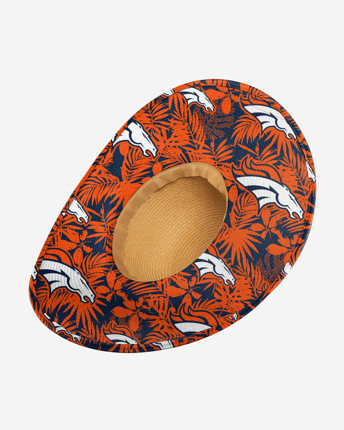 Denver Broncos Womens Floral Straw Hat FOCO - FOCO.com