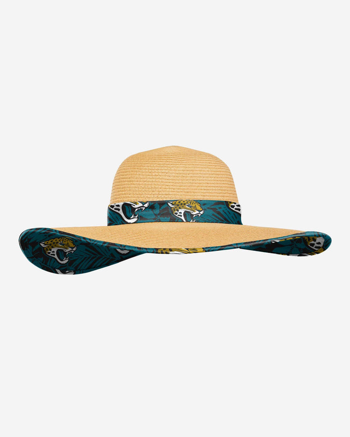 Jacksonville Jaguars Womens Floral Straw Hat FOCO - FOCO.com
