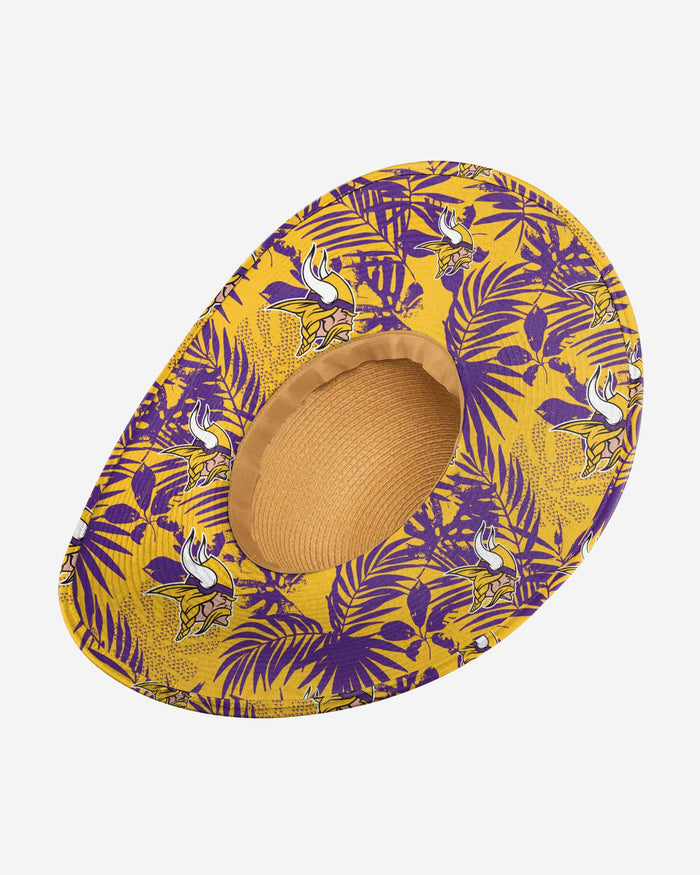 Minnesota Vikings Womens Floral Straw Hat FOCO - FOCO.com