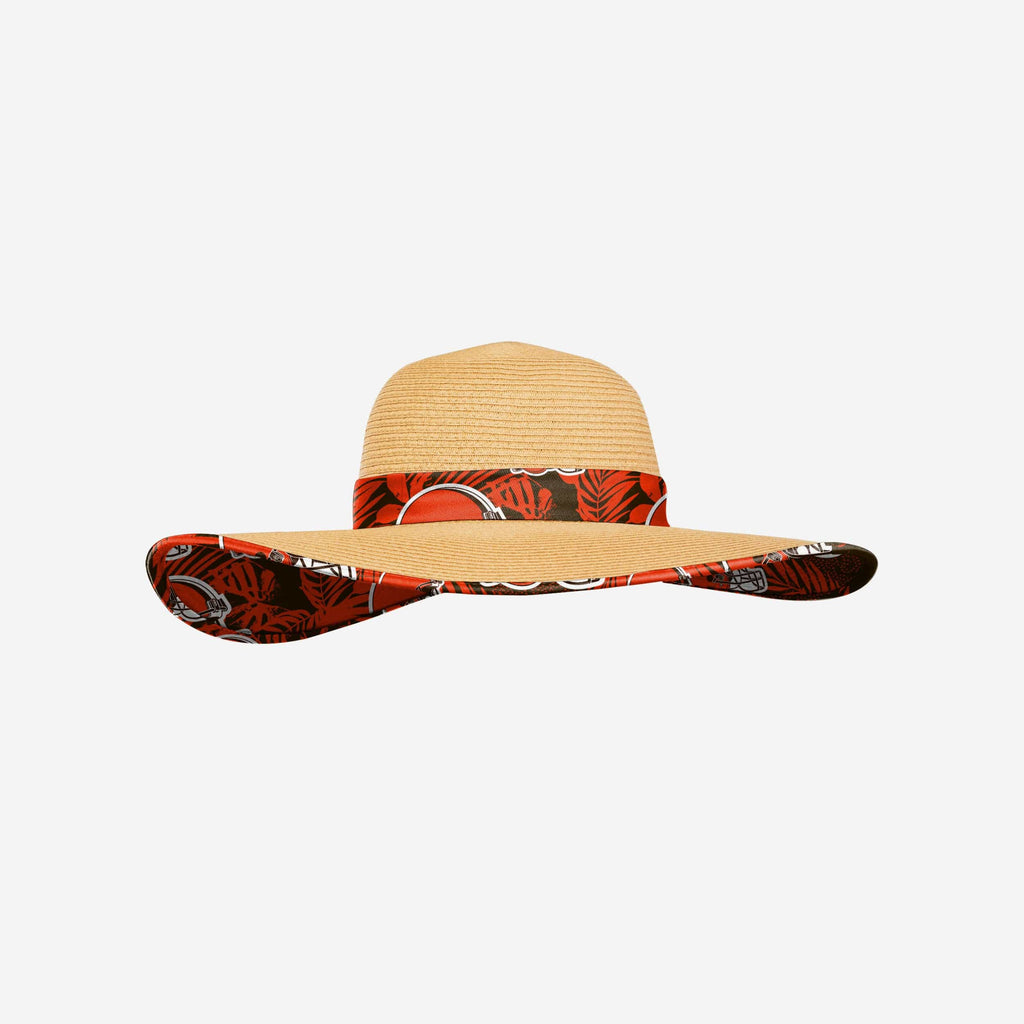 Cleveland Browns Womens Floral Straw Hat FOCO - FOCO.com