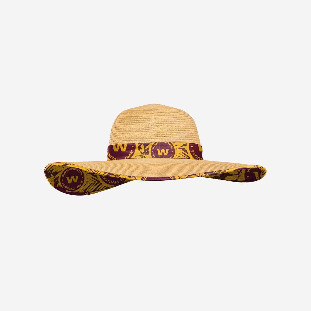 Washington Commanders Womens Floral Straw Hat FOCO - FOCO.com