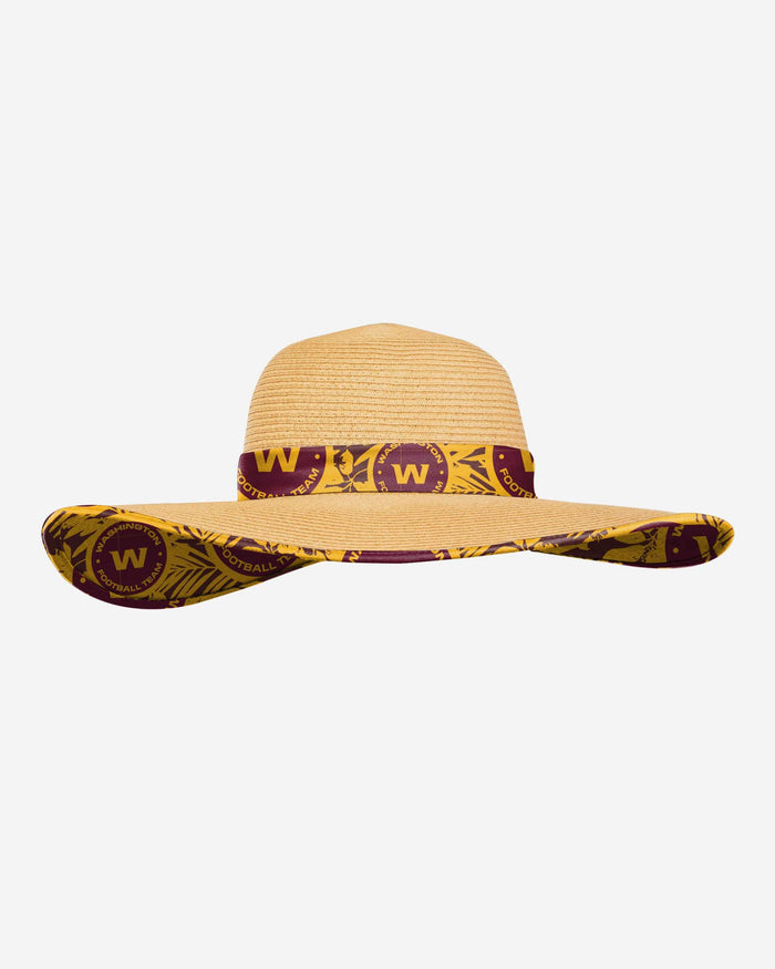 Washington Commanders Womens Floral Straw Hat FOCO - FOCO.com