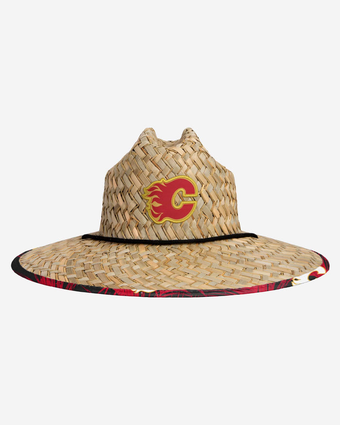 Calgary Flames Floral Straw Hat FOCO - FOCO.com