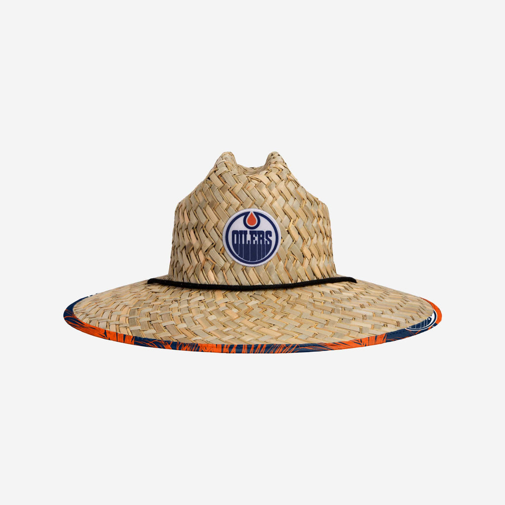 Edmonton Oilers Floral Straw Hat FOCO - FOCO.com