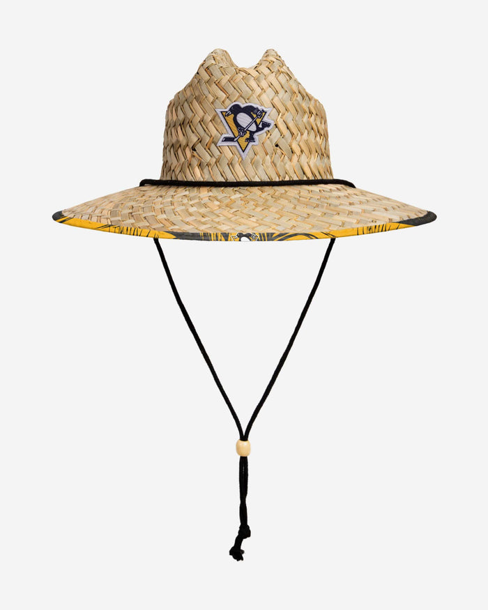 Pittsburgh Penguins Floral Straw Hat FOCO - FOCO.com