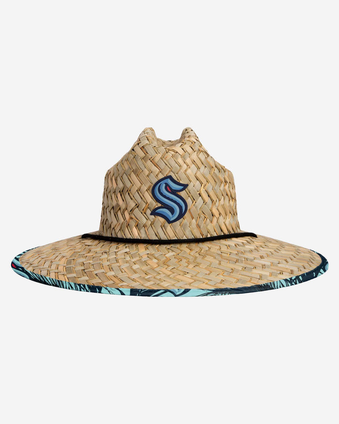 Seattle Kraken Floral Straw Hat FOCO - FOCO.com