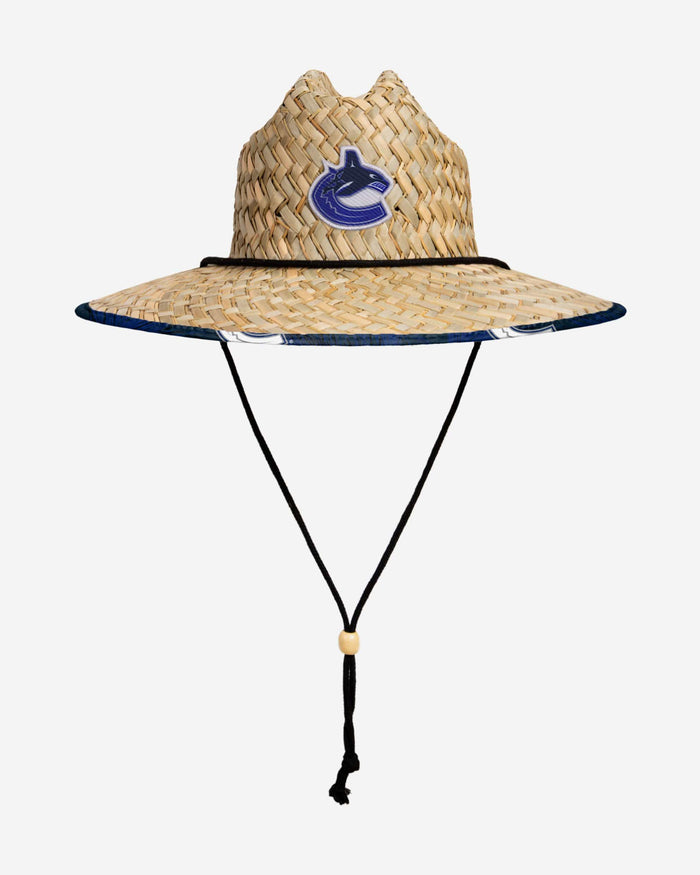 Vancouver Canucks Floral Straw Hat FOCO - FOCO.com