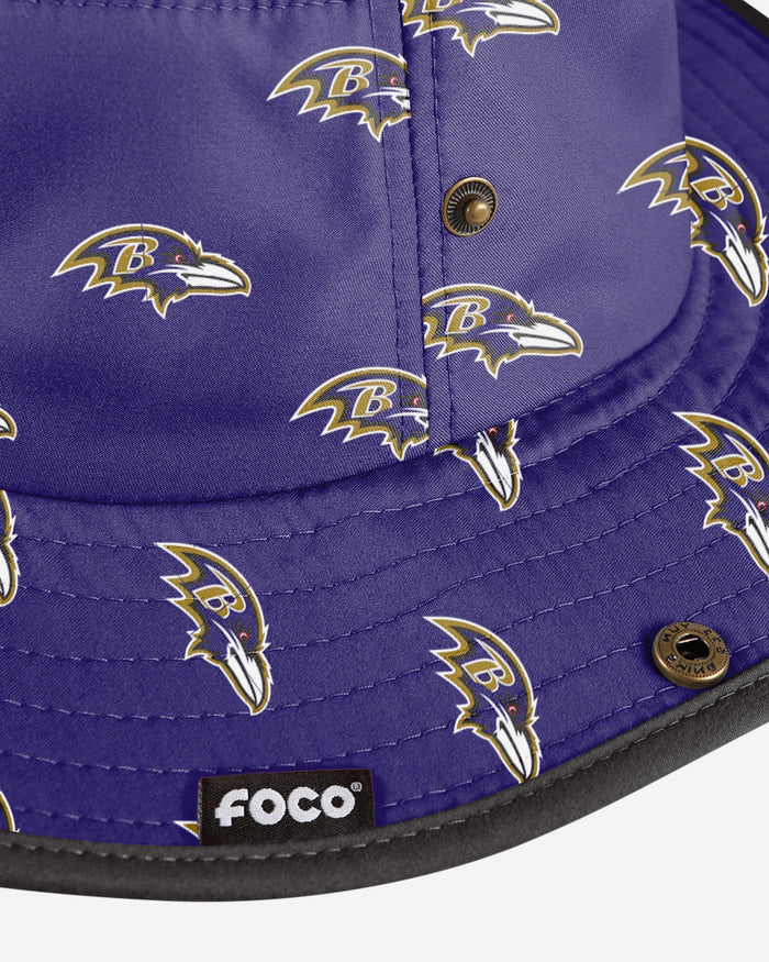 Baltimore Ravens Womens Mini Print Hybrid Boonie Hat FOCO - FOCO.com