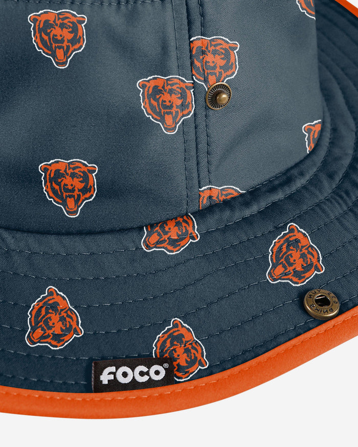 Chicago Bears Womens Mini Print Hybrid Boonie Hat FOCO - FOCO.com