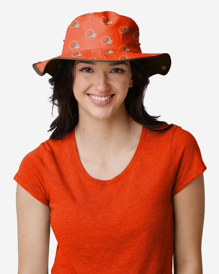 Cleveland Browns Womens Mini Print Hybrid Boonie Hat FOCO - FOCO.com