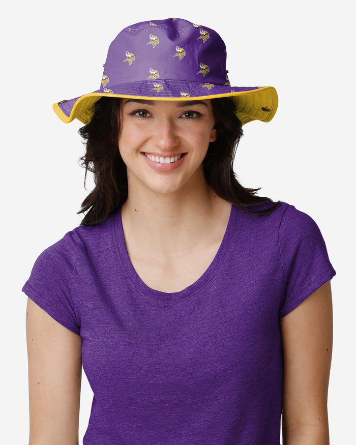 Minnesota Vikings Womens Mini Print Hybrid Boonie Hat FOCO - FOCO.com