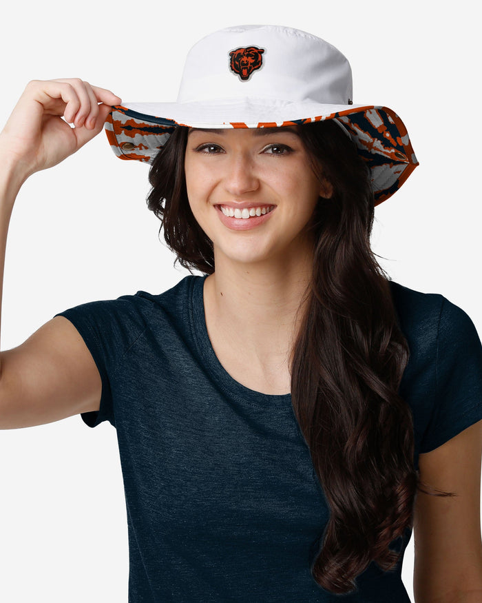 Chicago Bears Womens White Hybrid Boonie Hat FOCO - FOCO.com