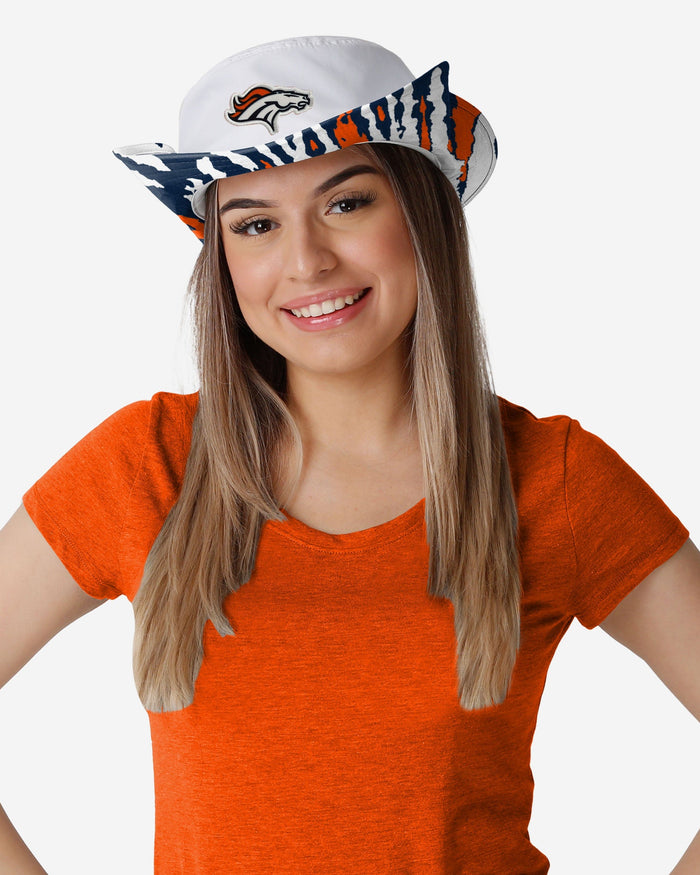 Denver Broncos Womens White Hybrid Boonie Hat FOCO - FOCO.com