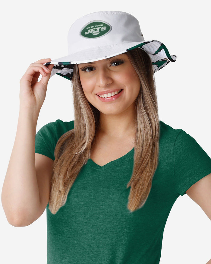 New York Jets Womens White Hybrid Boonie Hat FOCO - FOCO.com