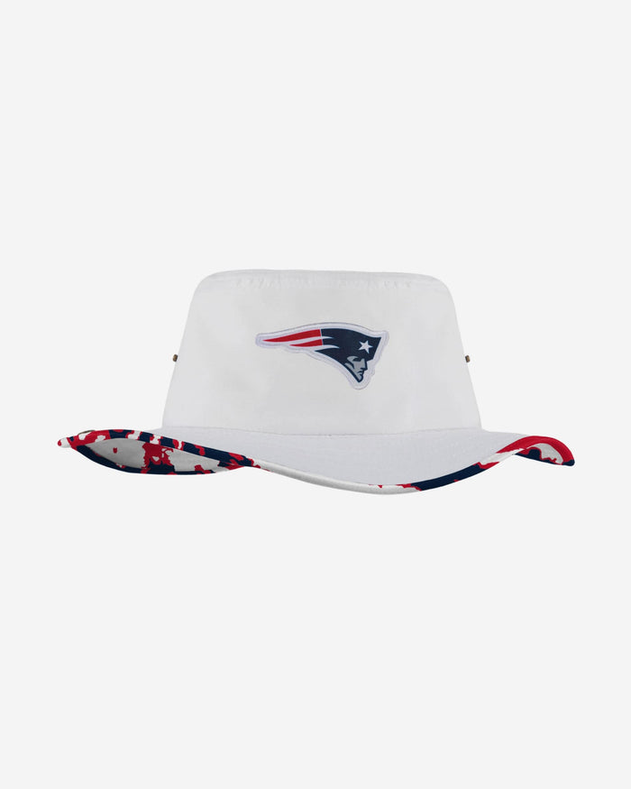 New England Patriots Womens White Hybrid Boonie Hat FOCO - FOCO.com