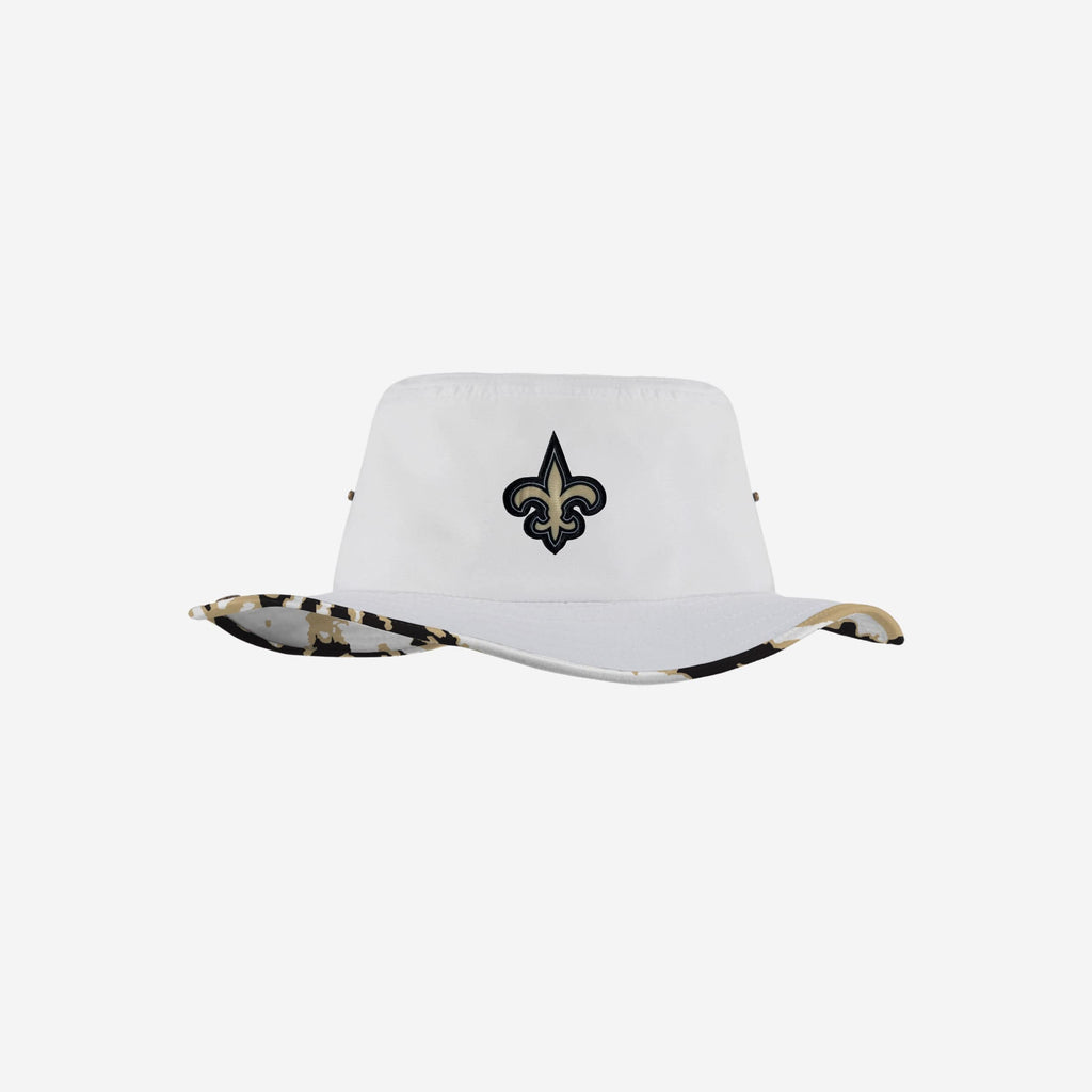 New Orleans Saints Womens White Hybrid Boonie Hat FOCO - FOCO.com