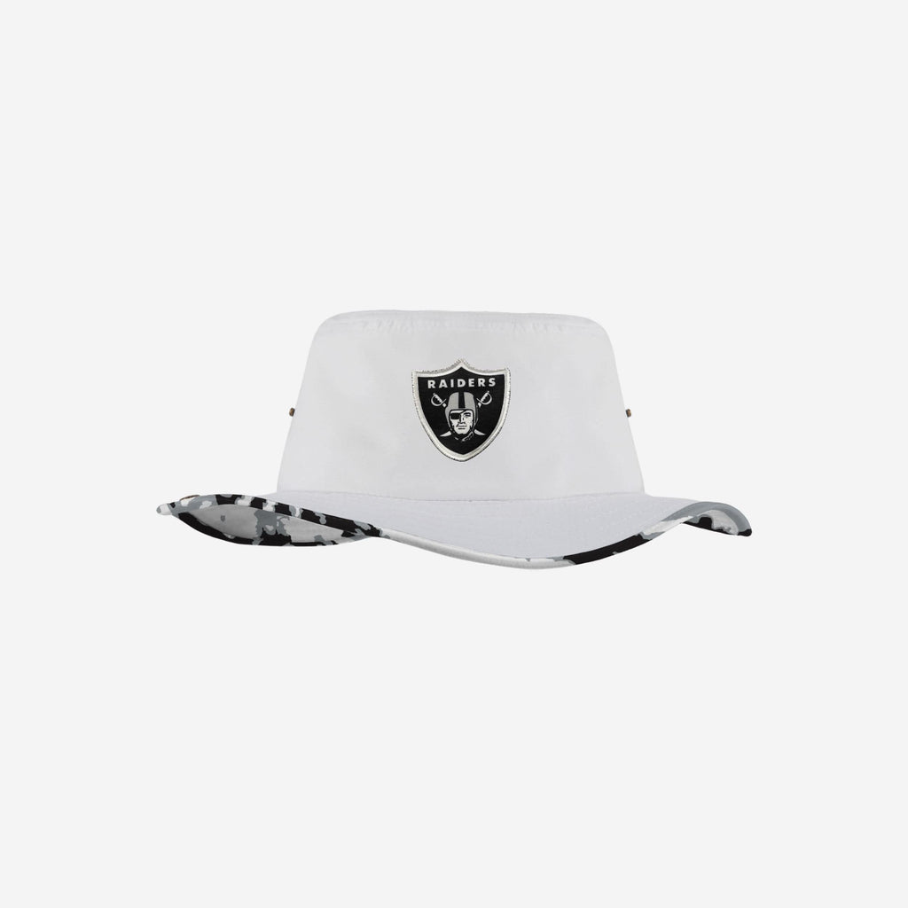 Las Vegas Raiders Womens White Hybrid Boonie Hat FOCO - FOCO.com