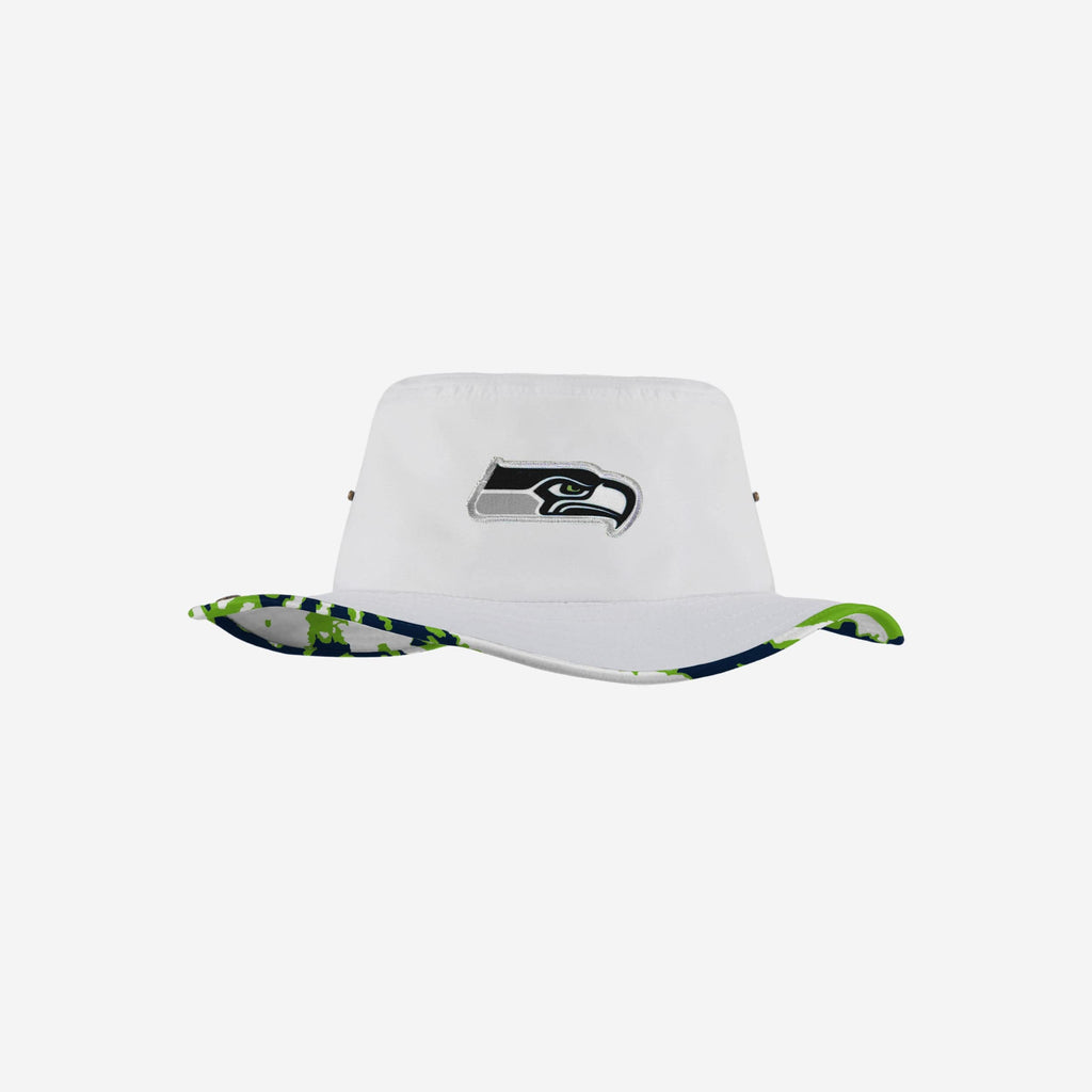 Seattle Seahawks Womens White Hybrid Boonie Hat FOCO - FOCO.com