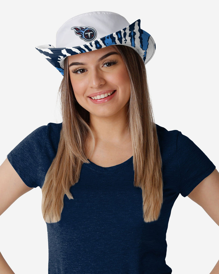 Tennessee Titans Womens White Hybrid Boonie Hat FOCO - FOCO.com