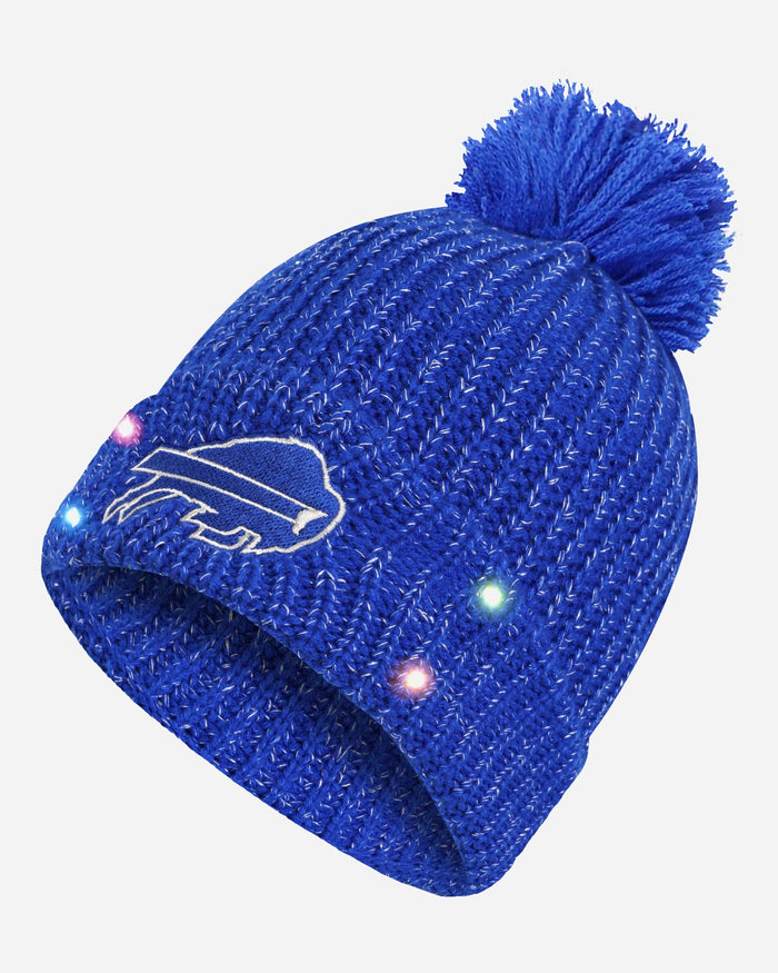 Buffalo Bills Womens Glitter Knit Light Up Beanie FOCO - FOCO.com