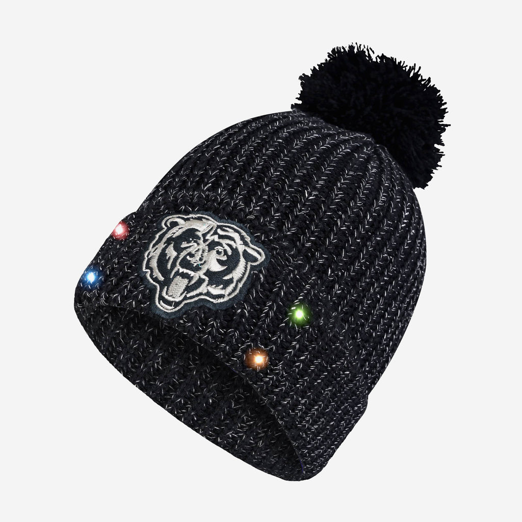 Chicago Bears Womens Glitter Knit Light Up Beanie FOCO - FOCO.com