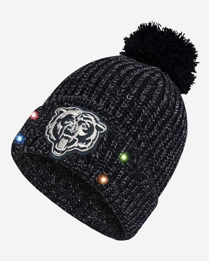 Chicago Bears Womens Glitter Knit Light Up Beanie FOCO - FOCO.com