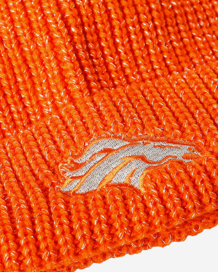 Denver Broncos Womens Glitter Knit Light Up Beanie FOCO - FOCO.com