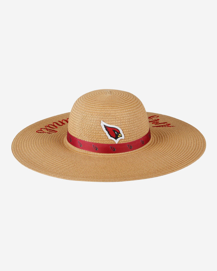 Arizona Cardinals Womens Wordmark Beach Straw Hat FOCO - FOCO.com