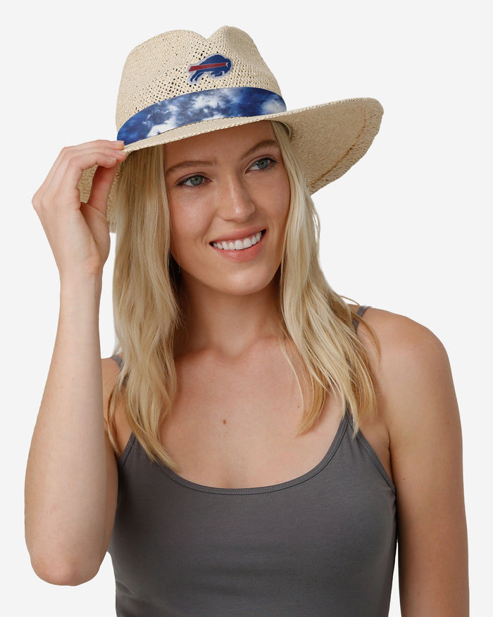 Buffalo Bills Womens Tie-Dye Ribbon Straw Hat FOCO - FOCO.com