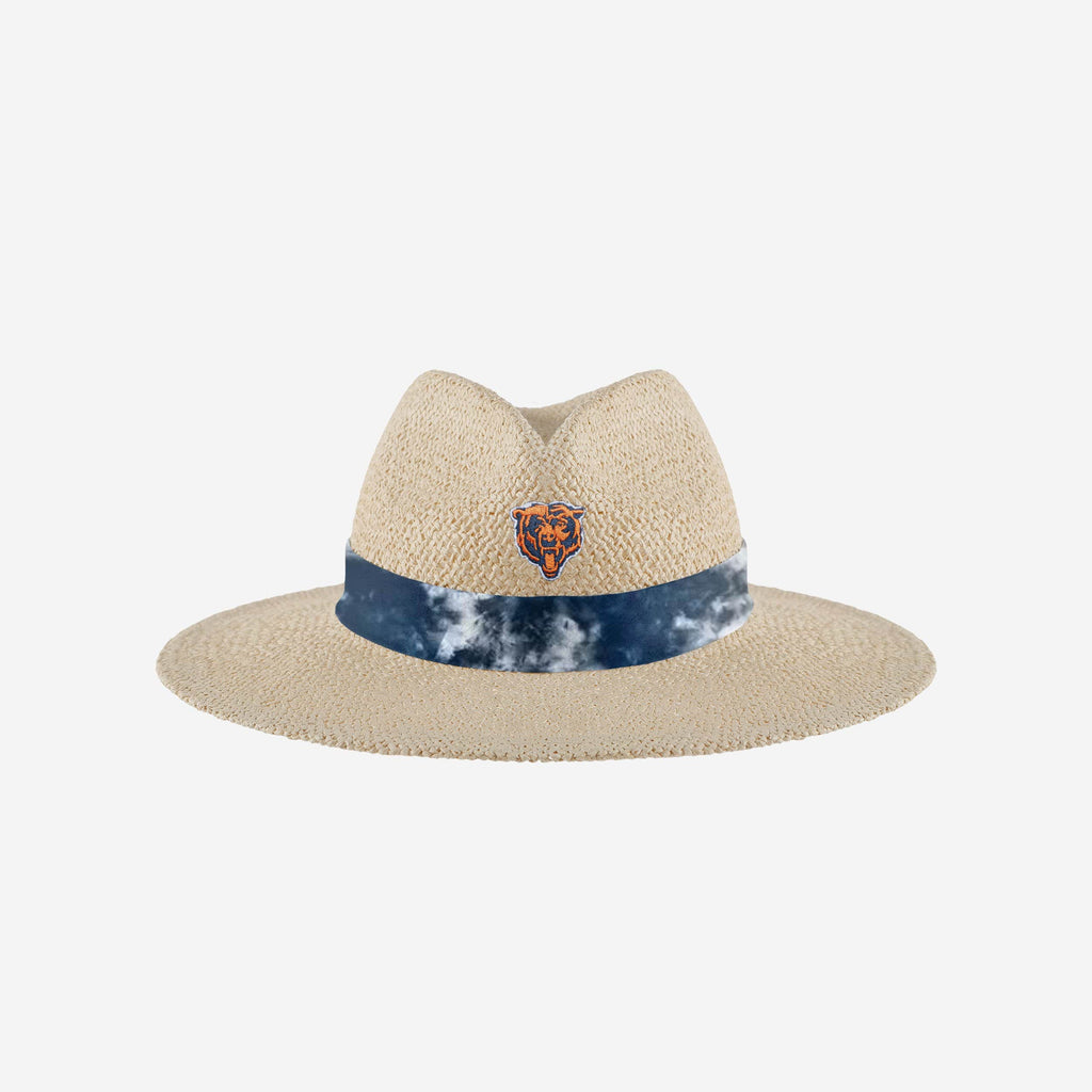 Chicago Bears Womens Tie-Dye Ribbon Straw Hat FOCO - FOCO.com