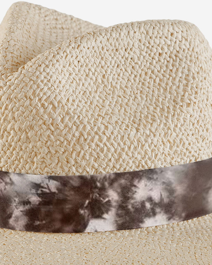 Cleveland Browns Womens Tie-Dye Ribbon Straw Hat FOCO - FOCO.com