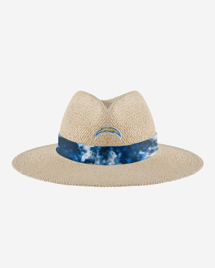 Los Angeles Chargers Womens Tie-Dye Ribbon Straw Hat FOCO - FOCO.com