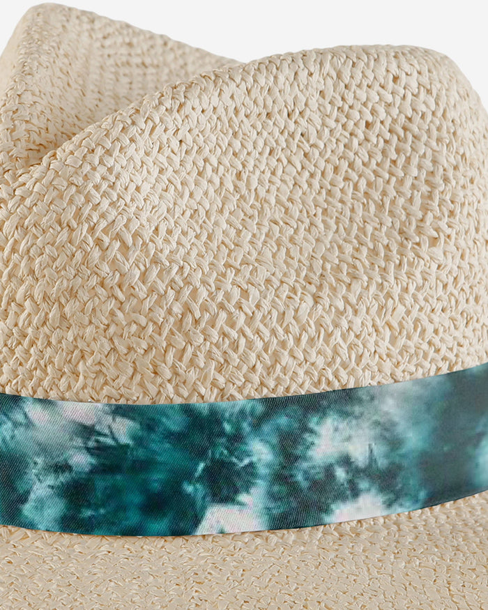 Miami Dolphins Womens Tie-Dye Ribbon Straw Hat FOCO - FOCO.com