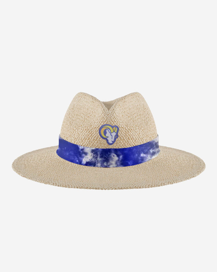 Los Angeles Rams Womens Tie-Dye Ribbon Straw Hat FOCO - FOCO.com